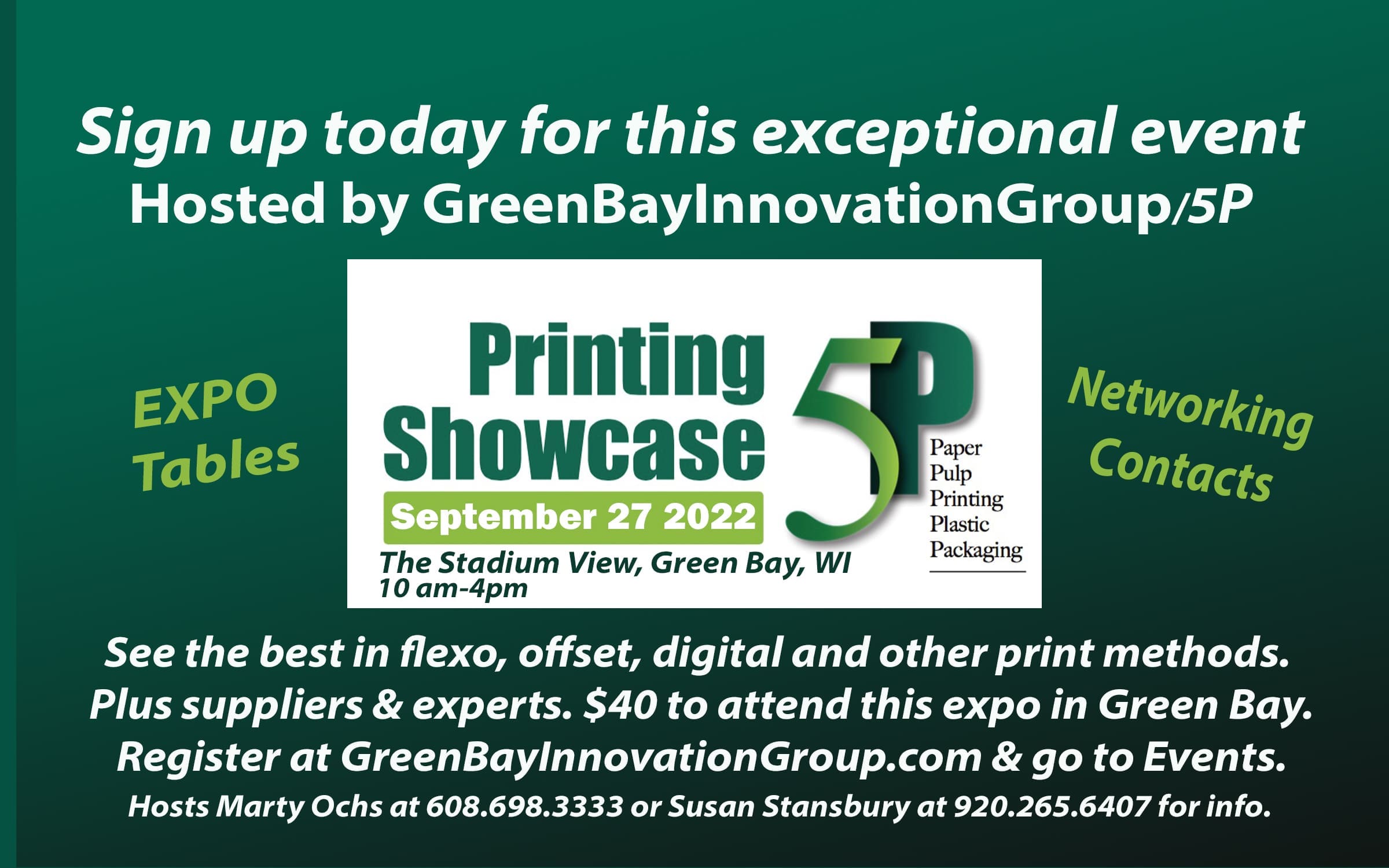 Printing Showcase Postcard